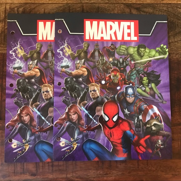 Marvel Other - Marvel Superhero folders. 2-pocket. Set of 2. New.
